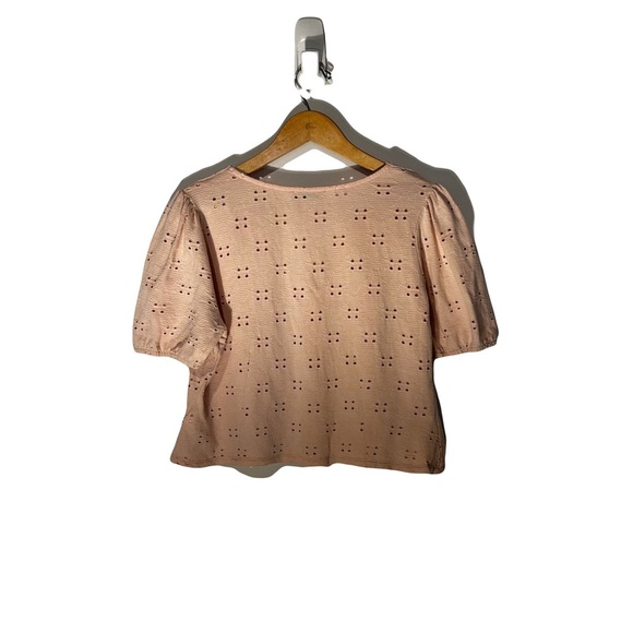 Venice Love - Blush Pink Eyelet Top - Picture 4 of 4